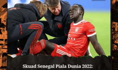 Sadaio mane cedera dan dicoret dari skuad senegal piala dunia 2022