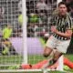 Dusan Vlahovic ketika berhasil mencetak gol penyeimbang ketika Juventus menjamu Bologna pada Minggu, 27 Agustus 2023