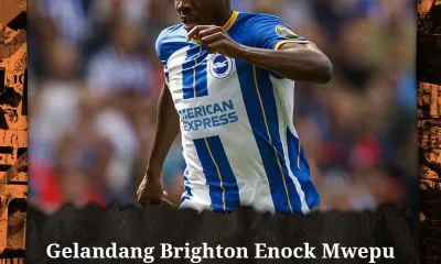 Gelandang Brighton Enock Mwepu