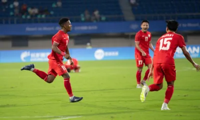 Timnas U-24 kala berlaga di laga awal melawan Kyrgyztan di ajang Asian Games 2023